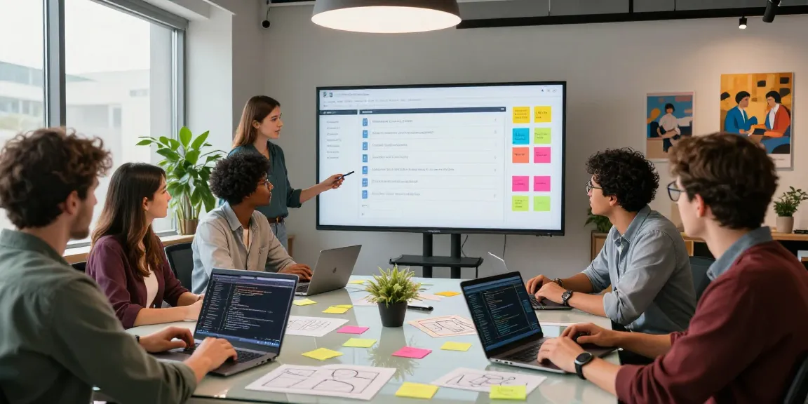 Team collaboration in a modern office illustrating WPS Official Website tools for productivity.